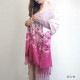 ストール レディース 大判 花柄 ウール100% 薄手 春 夏 秋 冬 ショール 羽織 ひざ掛け ブランケット 上品 ピンク パープル グレー JOCOSA 送料無料 即納 8698
