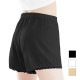 ペチコート ペチパンツ 1分丈 レース 透け防止 レディース インナー ショーツ 下着 シンプル 大人 春 夏 秋 冬 韓国ファッション ブラック 黒 ホワイト 白 ベージュ 茶 肌色 フリーサイズ JOCOSA 8564