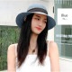 麦わら帽子 リボン 帽子 レディース ストローハット シンプル ピクニック 春 夏 秋 新作  おしゃれ 大人 可愛い 韓国 韓国ファッション ブルー 青 ピンク ベージュ フリーサイズ JOCOSA 8451