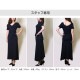 カシュクールマキシワンピース レディース 春夏秋冬 新作 半袖 Vネック ロング オフショルダー リボン フレア 無地 肌見せ セクシー シンプル パーティー デート 大人 可愛い 韓国 韓流 ブラック 黒 SML JOCOSA 8846 送料無料 即納