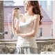 トップス ノースリーブ キャミソール スクエアネック ミディ丈 伸縮 韓国ファッション レディース ML JOCOSA 7260