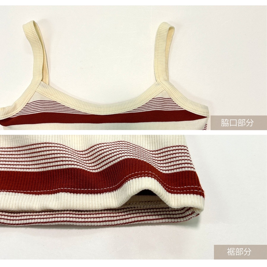 トップス ノースリーブ ニット ショート丈 タンクトップ リブニット レディース 春服 夏服 フリーサイズ JOCOSA 7261