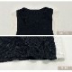 ワンピース ニット ノースリーブ タイト ロング丈 スリット ラウンドネック 春服 夏服 韓国 JOCOSA 5006