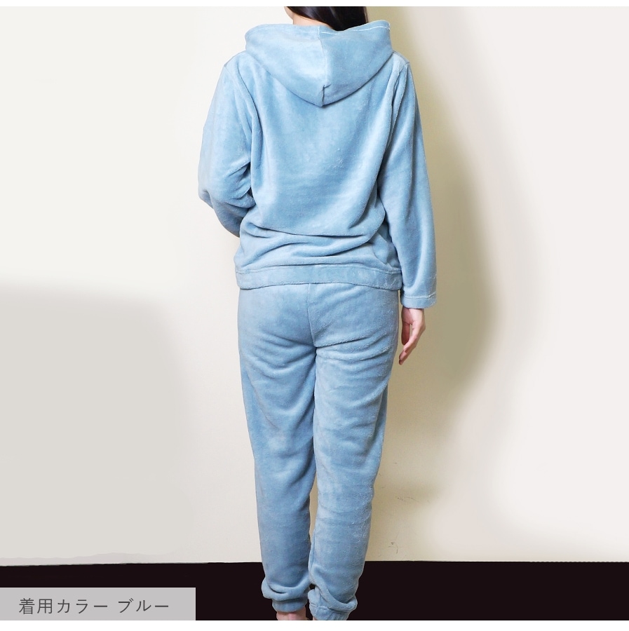 セットアップ ルームウェア ホーム パジャマ 韓国ファッション 長袖 フリース 上下セット もこもこ スウェット フード おしゃれ 春 秋 冬 レディース 新作 ブラック 黒 グレー 灰 ブラウン 茶 ブルー 青 レッド 赤 ピンク 桃 ホワイト 白 フリーサイズ JOCOSA 8433