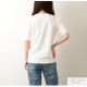 Tシャツ 無地 半袖 シンプル トップス ラウンドネック 春 夏 韓国ファッション レディース ホワイト アイボリー ライトベージュ オレンジ ラベンダー ブルー ターコイズブルー グリーン M L JOCOSA 7189