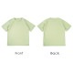 Tシャツ 無地 半袖 シンプル トップス ラウンドネック 春 夏 韓国ファッション レディース ホワイト アイボリー ライトベージュ オレンジ ラベンダー ブルー ターコイズブルー グリーン M L JOCOSA 7189