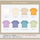 Tシャツ 無地 半袖 シンプル トップス ラウンドネック 春 夏 韓国ファッション レディース ホワイト アイボリー ライトベージュ オレンジ ラベンダー ブルー ターコイズブルー グリーン M L JOCOSA 7189