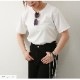 Tシャツ 無地 半袖 シンプル トップス ラウンドネック 春 夏 韓国ファッション レディース ホワイト アイボリー ライトベージュ オレンジ ラベンダー ブルー ターコイズブルー グリーン M L JOCOSA 7189