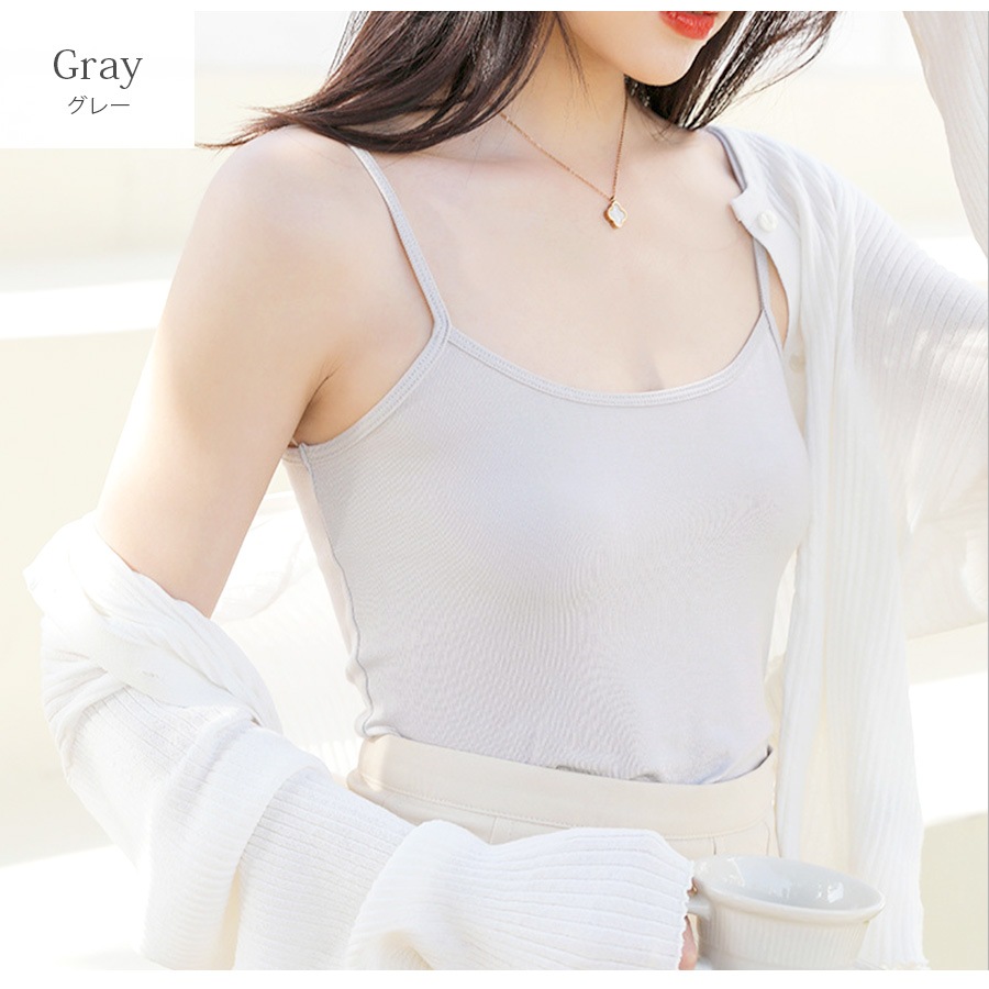 キャミソール トップス 薄手 タンクトップ 韓国ファッション