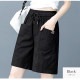 ショートパンツ 膝上 ポケット コットン タック カジュアル アウトドア スポーティー シンプル 無地 タグ 韓国ファッション レディース 新作 春 夏 秋 ブラック 黒 ホワイト 白 ベージュ 茶 M L JOCOSA 8199