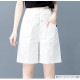 ショートパンツ 膝上 ポケット コットン タック カジュアル アウトドア スポーティー シンプル 無地 タグ 韓国ファッション レディース 新作 春 夏 秋 ブラック 黒 ホワイト 白 ベージュ 茶 M L JOCOSA 8199