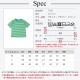 Tシャツ ボーダー 定番 トップス ラウンドネック 半袖 春 夏 ベーシック シンプル カジュアル 韓国ファッション 大人 レディース ブラック ブラウン グリーン M L XL JOCOSA 7186