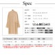 チュニック レディース 長袖 ニット 2WAY トップス ロング ベルスリーブ ひざ丈 スリット タートルネック 薄手 リボン 秋 冬 シンプル ベージュ カーキ ブラック JOCOSA 即納 8937 あったかニット