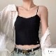 トップス インナー キャミソール ブラトップ カップ付き ショート丈 下着 韓国ファッション フリーサイズ JOCOSA 8570