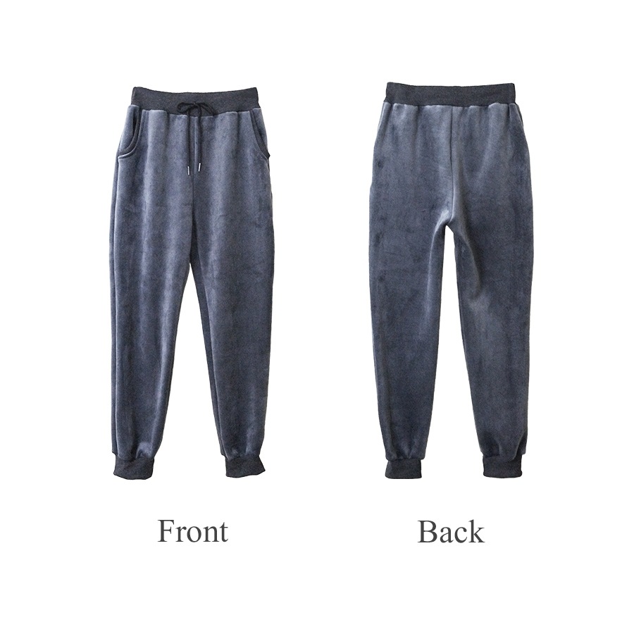 裏起毛パンツ ジョガーパンツ ルームウェア パジャマ スウェットパンツ 韓国ファッション 裏起毛 ウエストゴム 部屋着 おしゃれ 春 秋 冬 レディース 新作 ブラック 黒 ダークグレー 灰 S M L JOCOSA 8192