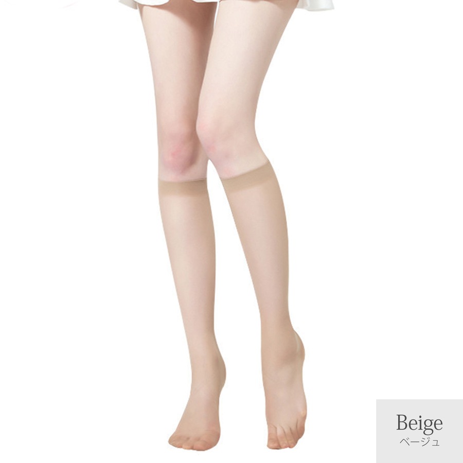 靴下 ソックス シアー シースルー 2足セット ストッキング ハイカット ハイソックス 快適 薄手 レディース フリーサイズ JOCOSA 9454