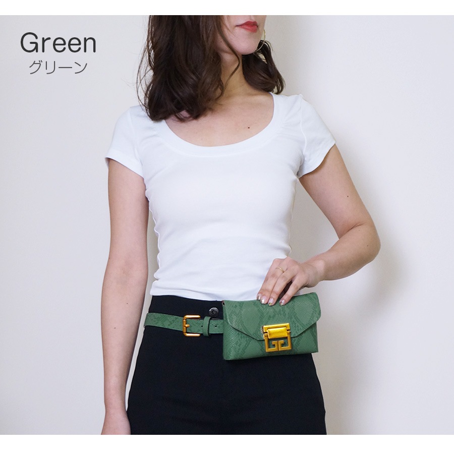 ウエストポーチ レディース ミニバッグ チェーンバッグ ベルトポーチ ベルトバッグ ウエストバッグ ベルト パイソン ヘビ柄 フェイクレザー ピンク グリーン ブルー ベージュ イエロー ワインレッド ブラウン ホワイト 白ブラック 黒 JOCOSA 8478 送料無料 即納