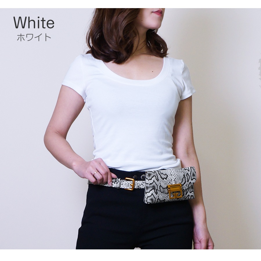 ウエストポーチ レディース ミニバッグ チェーンバッグ ベルトポーチ ベルトバッグ ウエストバッグ ベルト パイソン ヘビ柄 フェイクレザー ピンク グリーン ブルー ベージュ イエロー ワインレッド ブラウン ホワイト 白ブラック 黒 JOCOSA 8478 送料無料 即納