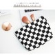 化粧ポーチ 小物入れ 格子柄 ブロックチェック メイクポーチ キャンバス 携帯用 サニタリーケース 生理用品 衛生用品 ナプキンポーチ 収納 シンプル 春 夏 秋 冬 新作 ブラック 黒 ホワイト 白 JOCOSA 9038