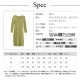 ワンピース レディース ロング 長袖 細リブ スリット 前ボタン 切りっぱなし タイト ミモレ丈 薄手 春 夏 秋 冬 シンプルセクシー ブラック 黒 カーキ ネイビー グレー JOCOSA 8825 送料無料 即納