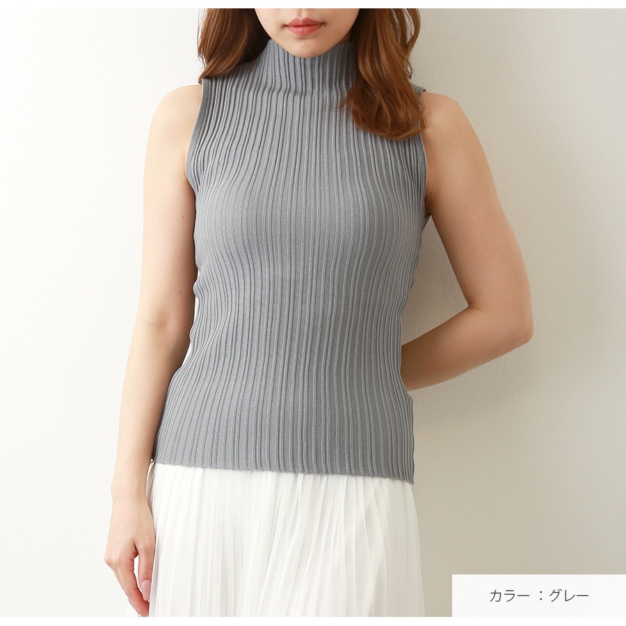 Drawer ノースリーブトップス　サイズ2 グレー ノースリーブ トップス 薄手 韓国 レディース 春 夏 秋 新作