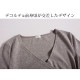 ワンピース レディース 長袖 アシンメトリー Ｖネック ショート丈 ミニ 細リブ 二枚仕立て 薄手 春 夏 秋 冬 シンプル タイトセクシー ブラック 黒 グレー JOCOSA 8826 送料無料 即納