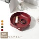 収納トレー 小物入れ インテリア 雑貨 おしゃれ シンプル かわいい レザートレイ アクセサリー 皮小物 ＰＵレザー マルチトレー 丸形 春 夏 秋 冬 新作 大 マスタード キャメル グリーン 緑 ワインレッド ピンク ブラック グレーネイビー JOCOSA 9019