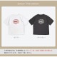 ロゴ Tシャツ オーバーサイズ 半袖 トップス シャツ カットソー ゆったり 秋 夏 春 ラウンドネック シンプル カジュアル ストリート スポーティ ルームウェア 無地 韓国ファッション 大人 レディース ホワイト ダークグレー M L JOCOSA 7145