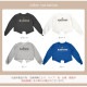 ロゴ スリット トップス トレーナー スウェット 長袖 カットソー 韓国ファッション レディース 春 秋 新作 ブラック　ホワイト グレー ブルー M L XL JOCOSA 7202