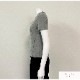 トップス 半袖 Vネック 伸縮 エッジライン スリム 韓国ファッション レディース S M L JOCOSA 7265