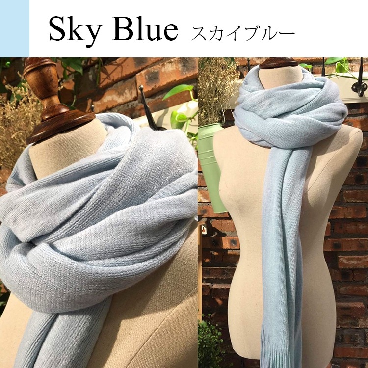 ストール 大判ストール 無地 厚手 カラーバリエーション豊富 12色 JOCOSA 8610