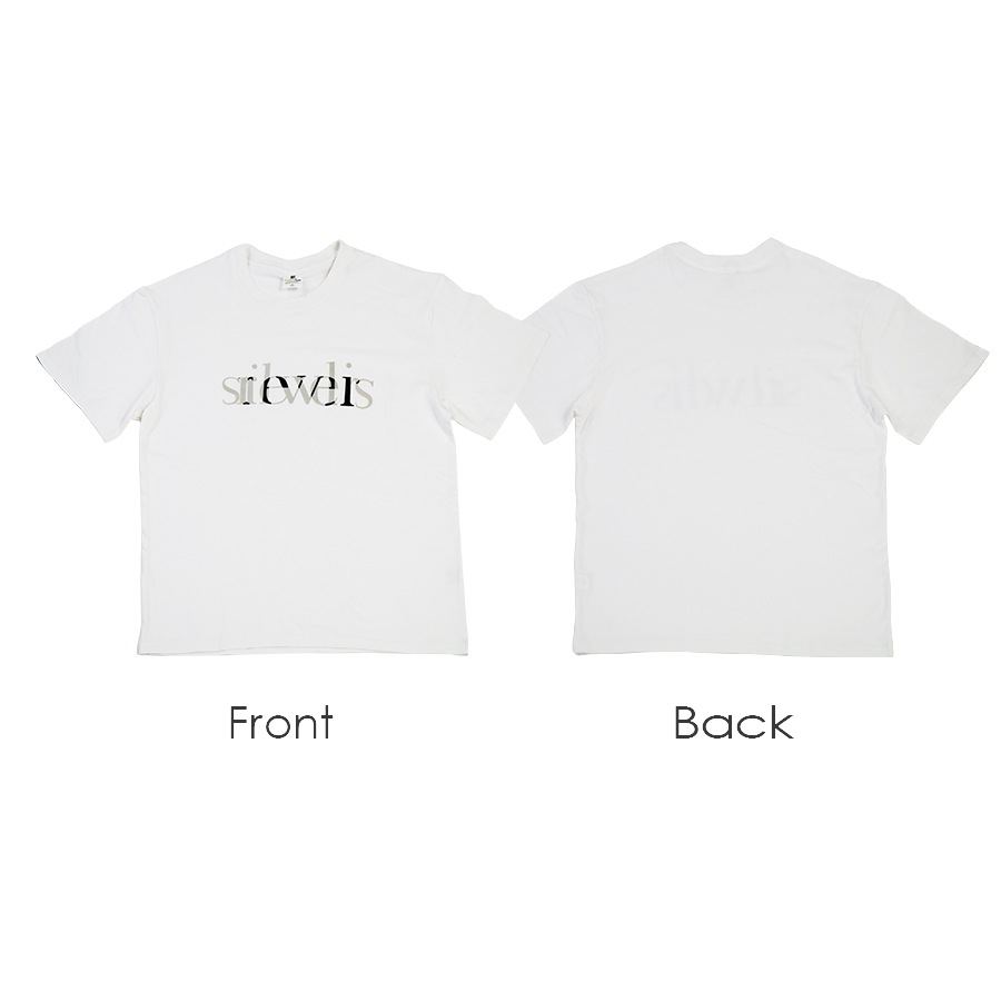 ロゴTシャツ プリント オーバーサイズ 半袖 Uネック ロゴ 韓国ファッション レディース 春 夏 秋 新作 ブラック ホワイト グレー グリーン M L XL JOCOSA 7203