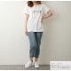 ロゴTシャツ プリント オーバーサイズ 半袖 Uネック ロゴ 韓国ファッション レディース 春 夏 秋 新作 ブラック ホワイト グレー グリーン M L XL JOCOSA 7203
