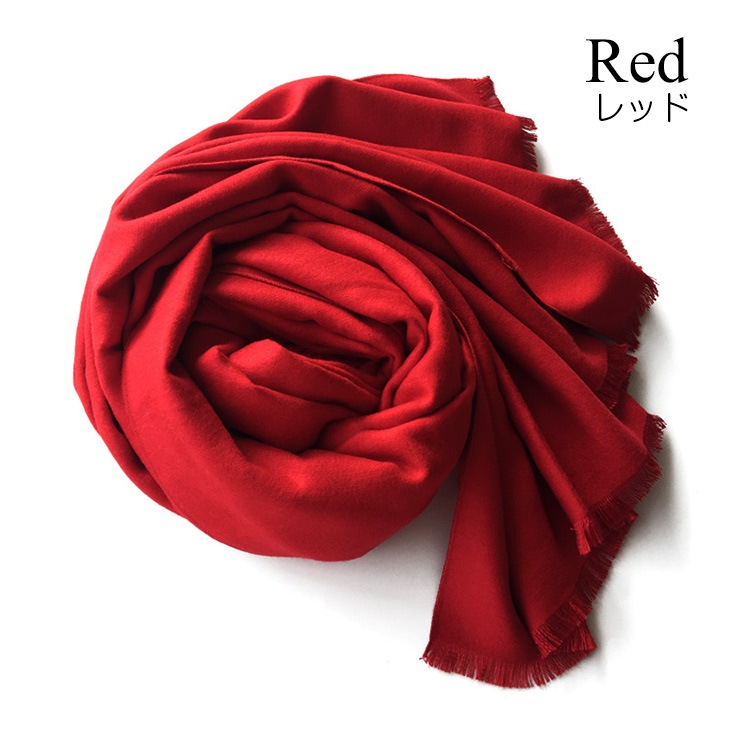 ストール レディース 大判 カシミアタッチ マフラー 無地 春 秋 冬 韓国ファッション ショール 羽織 ひざ掛け ブランケット 防寒 大人 ベージュ ブラック レッド オレンジ ワインレッド グリーン イエロー アイボリー キャメル ダークグレー JOCOSA 8631