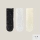 靴下 レースソックス ショートソックス ルーズ 花柄 透け感 JOCOSA 9457