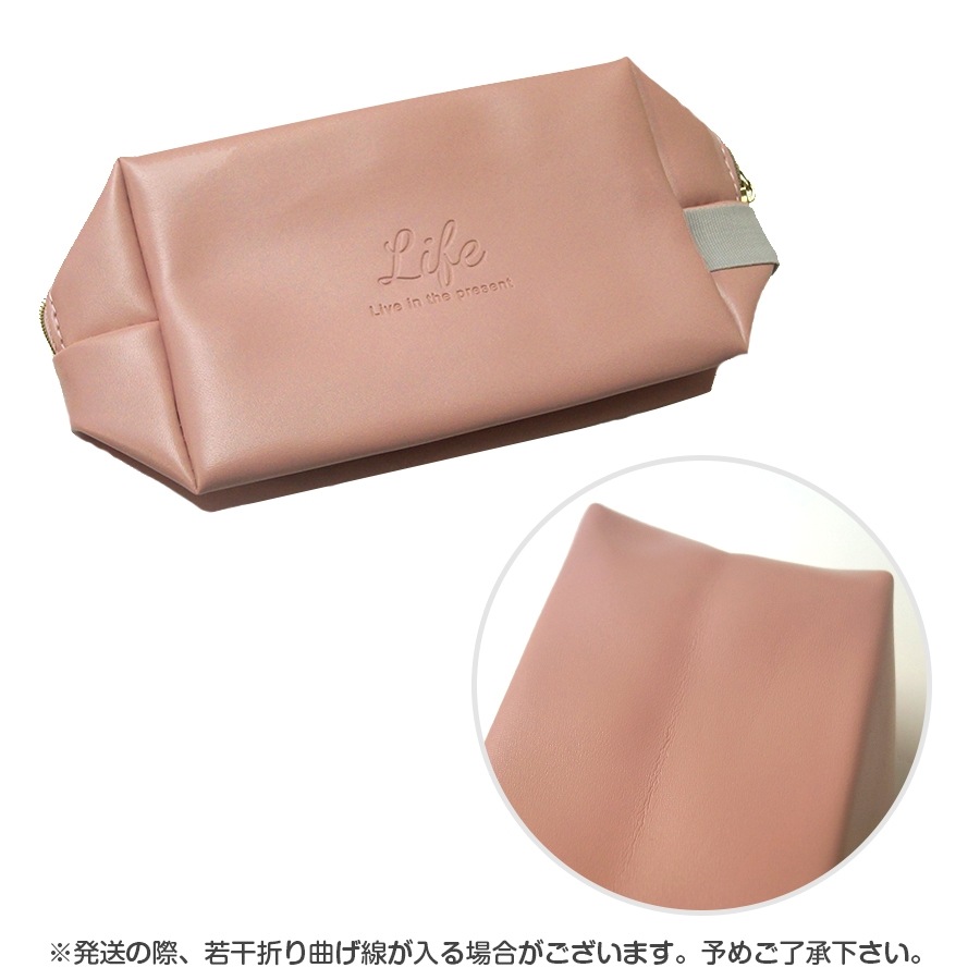 化粧ポーチ メイクポーチ 小物入れ 携帯用 大容量 化粧品 コスメ 収納 リップ メイク道具 旅行 ペンケース おしゃれ かわいい シンプル 持ち運び PUレザー 合皮 春 夏 秋 冬 新作 ピンク グリーン グレー JOCOSA 9022