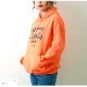 パーカー 裏起毛 ロゴ スウェット フード トレーナー トップス 長袖 韓国ファッション ストリート カジュアル オーバーサイズ 大きいサイズ ギャル プルオーバー レディース 秋 冬 新作 ブラック ダークグレー オレンジ M L XL JOCOSA 7169