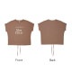 ロゴT 裾ドロスト ルーズ 半袖 ゆったり 2WAY Tシャツ トップス 韓国ファッション レディース 春 夏 秋 新作 ブラック ホワイト モカ M L XL JOCOSA 7204