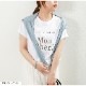 ロゴT 裾ドロスト ルーズ 半袖 ゆったり 2WAY Tシャツ トップス 韓国ファッション レディース 春 夏 秋 新作 ブラック ホワイト モカ M L XL JOCOSA 7204