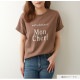 ロゴT 裾ドロスト ルーズ 半袖 ゆったり 2WAY Tシャツ トップス 韓国ファッション レディース 春 夏 秋 新作 ブラック ホワイト モカ M L XL JOCOSA 7204