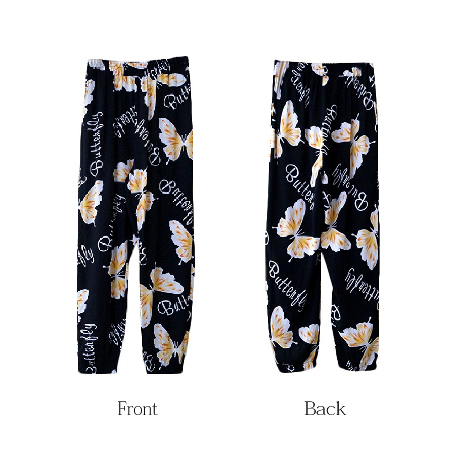 ジョガーパンツ ルームウェア ロングパンツ モンペ レディース ボトムス ホーム 韓国ファッション 韓国 ボタニカル ゾウ 象 ギンガムチェック ちょうちょ 蝶々 千鳥柄 ペイズリー ハート ゴム 春 夏 秋 冬 新作 ブルー 青 ネイビー 紺 ブラック 黒 M L JOCOSA 8185