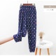 ジョガーパンツ ルームウェア ロングパンツ モンペ レディース ボトムス ホーム 韓国ファッション 韓国 ボタニカル ゾウ 象 ギンガムチェック ちょうちょ 蝶々 千鳥柄 ペイズリー ハート ゴム 春 夏 秋 冬 新作 ブルー 青 ネイビー 紺 ブラック 黒 M L JOCOSA 8185