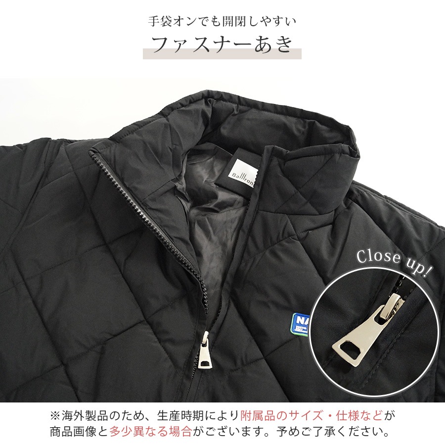 ダウン アウター ブルゾン ダウンジャケット キルティング コート ショート丈 長袖 中綿 あったか 羽織 冬 秋 春 オフィス カジュアル ストリート レトロ 韓国ファッション 大人 レディース 新作 ブラック アイボリー ブルー S M L JOCOSA 8394