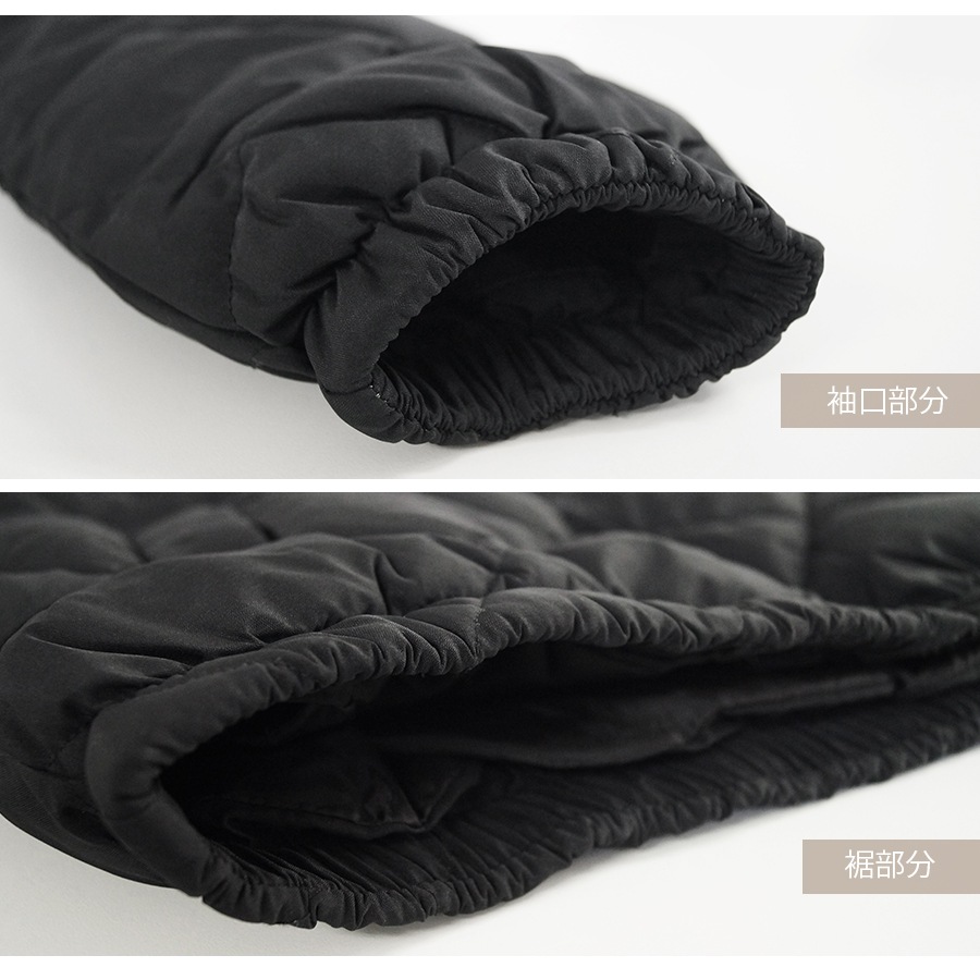 ダウン アウター ブルゾン ダウンジャケット キルティング コート ショート丈 長袖 中綿 あったか 羽織 冬 秋 春 オフィス カジュアル ストリート レトロ 韓国ファッション 大人 レディース 新作 ブラック アイボリー ブルー S M L JOCOSA 8394