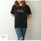 ロゴT 半袖 ゆったり ラウンドネック Tシャツ トップス 韓国ファッション レディース 春 夏 秋 新作 ブラック ホワイト グレー ダークグレー イエロー M L XL JOCOSA 7206