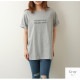 ロゴT 半袖 ゆったり ラウンドネック Tシャツ トップス 韓国ファッション レディース 春 夏 秋 新作 ブラック ホワイト グレー ダークグレー イエロー M L XL JOCOSA 7206