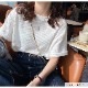 トップス ワッフルニット Tシャツ ルーズフィット クルーネック プルオーバー JOCOSA 7269