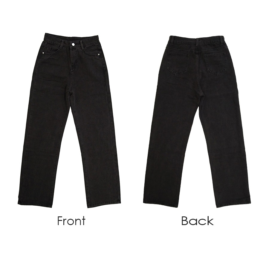 デニムパンツ ハイウエスト ストレート ワイド ハイライズ ロング丈 レディース 春 夏 秋 ブラック グレー ブルー グリーン ベージュ ピンク イエロー S M L XL JOCOSA 9102