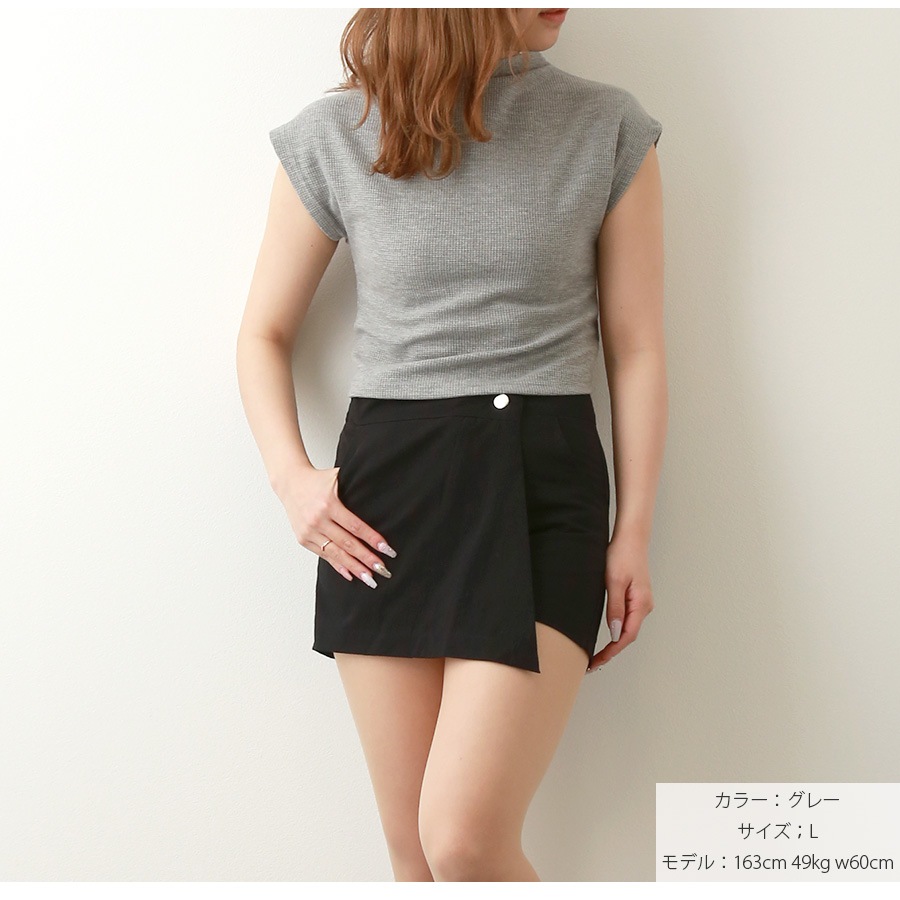 トップス 背中あき バックドロスト 肌見せ 韓国ファッション レディース 春 夏 新作 ホワイト グレー M L XL JOCOSA 7207