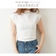 トップス 背中あき バックドロスト 肌見せ 韓国ファッション レディース 春 夏 新作 ホワイト グレー M L XL JOCOSA 7207